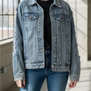 Distressed Jean Jacket